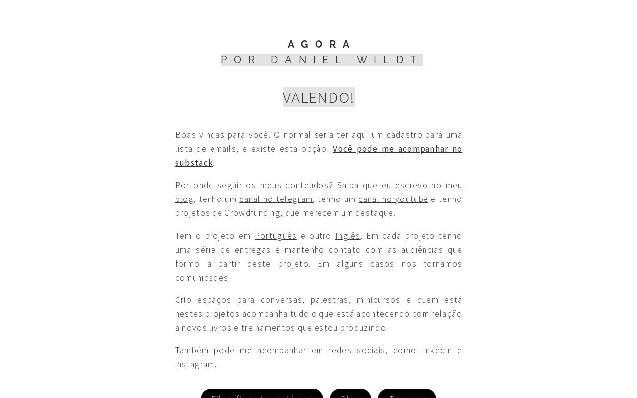 agora.danielwildt.com screenshot