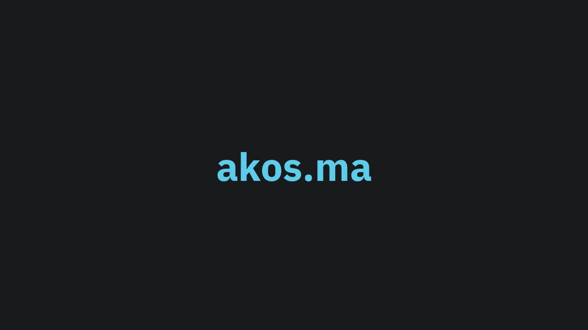 akos.ma screenshot
