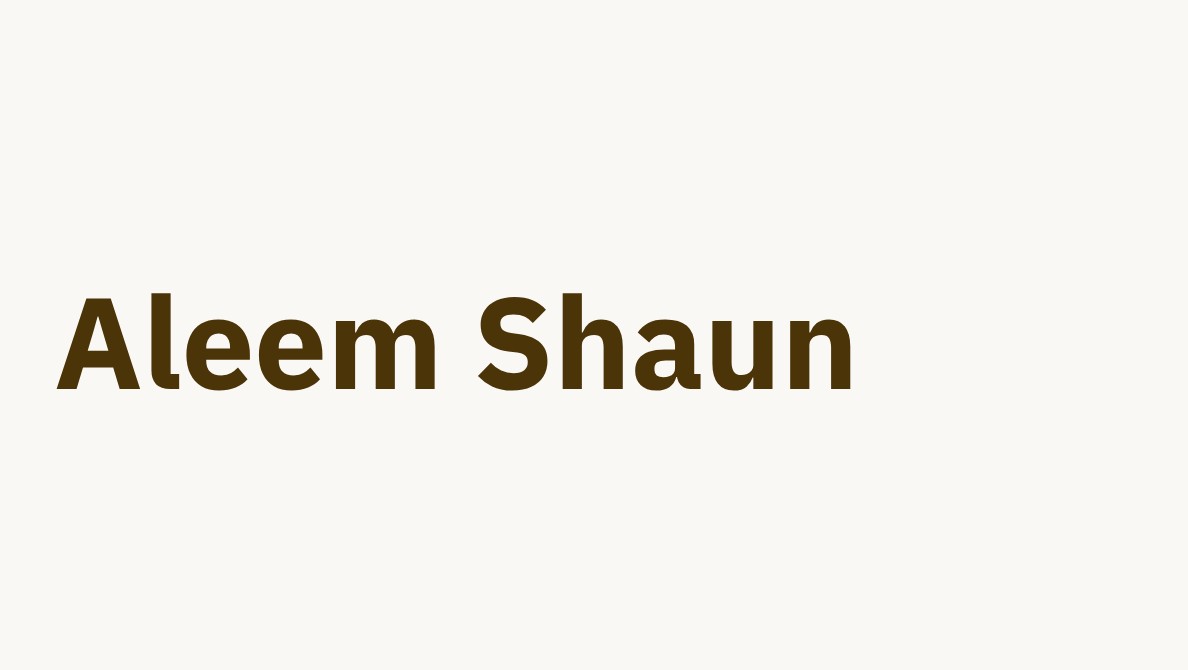 aleemshaun.com screenshot