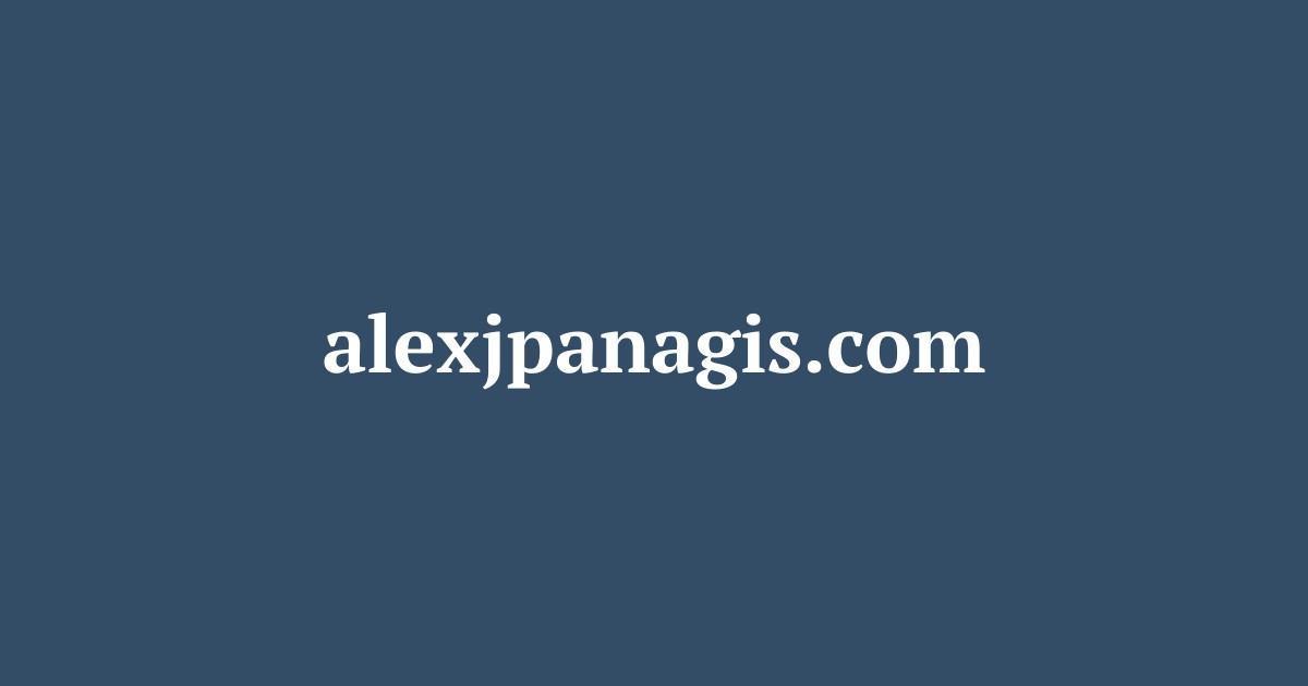 alexjpanagis.com screenshot
