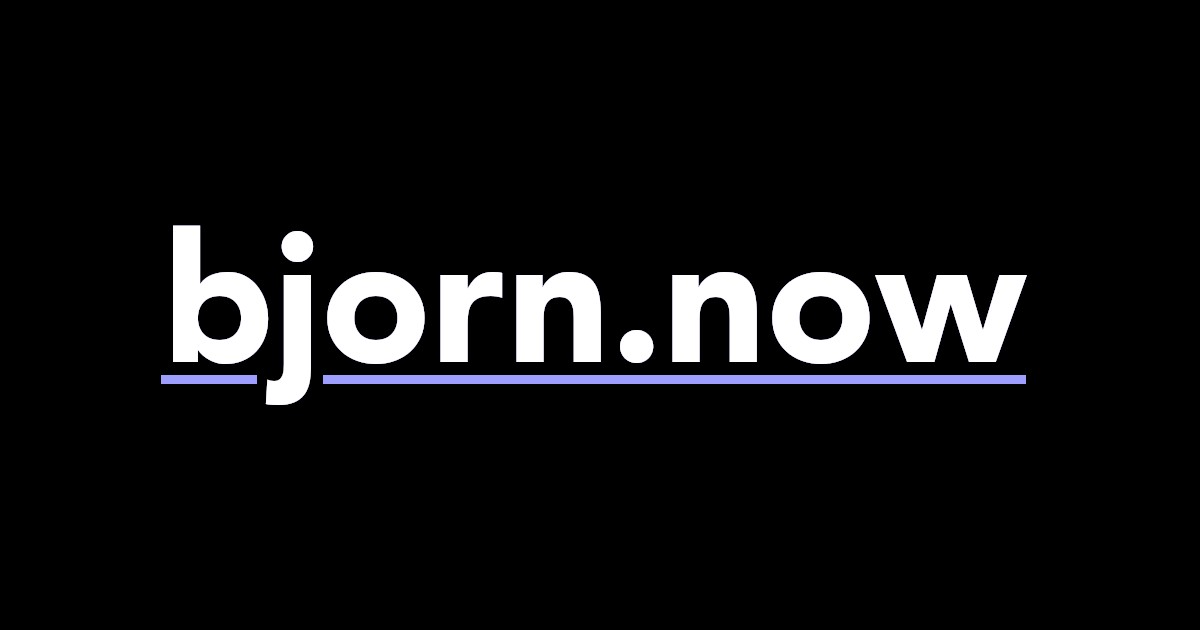 bjorn.now screenshot