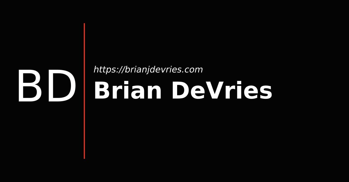 brianjdevries.com screenshot