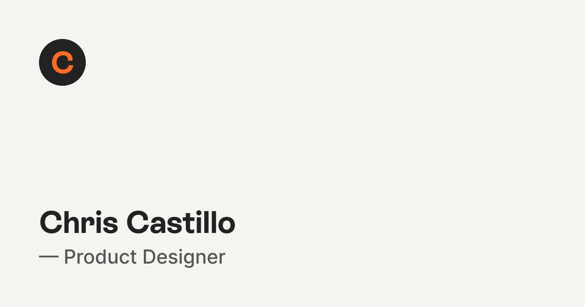chriscastillo.cool screenshot