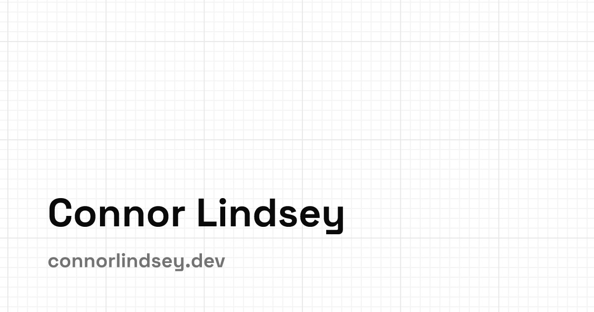 connorlindsey.dev screenshot