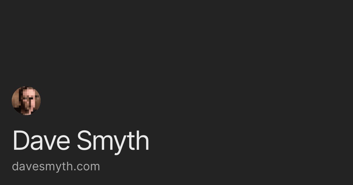 davesmyth.com screenshot