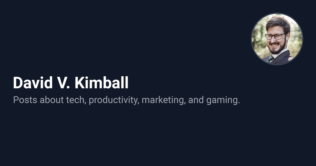 davidvkimball.com screenshot