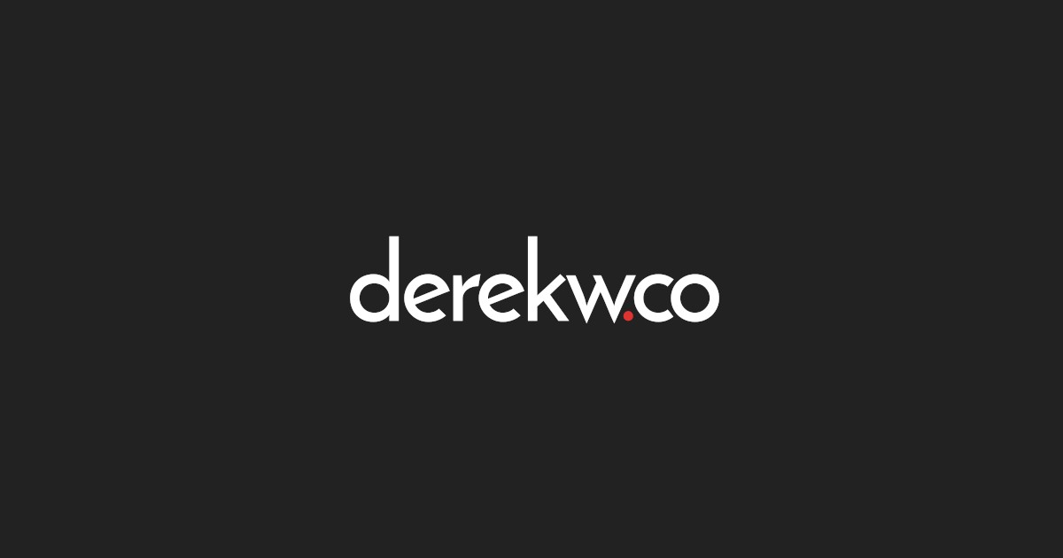 derekw.co screenshot