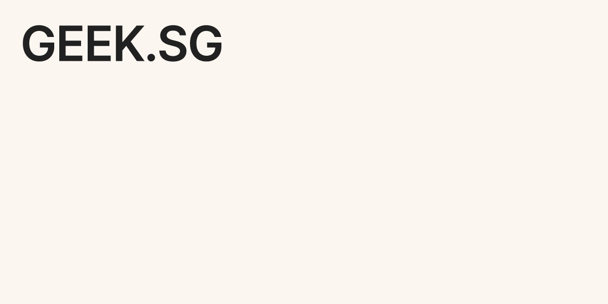 geek.sg screenshot