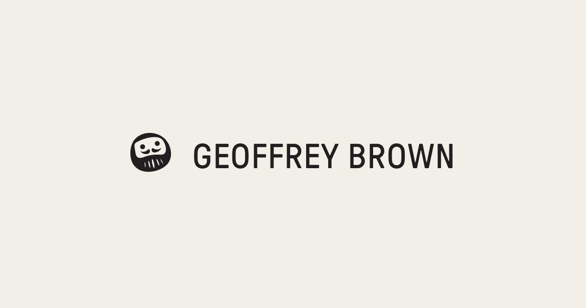 geoffbrown.org screenshot