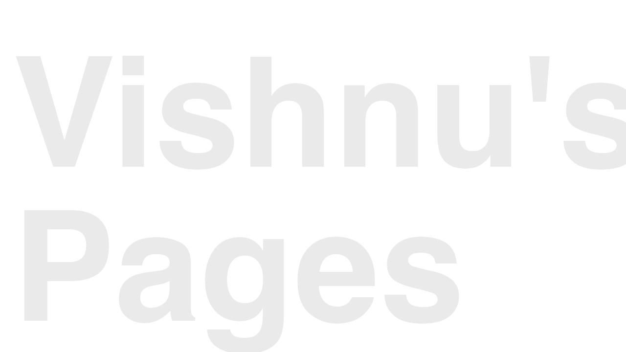 iamvishnu.com screenshot