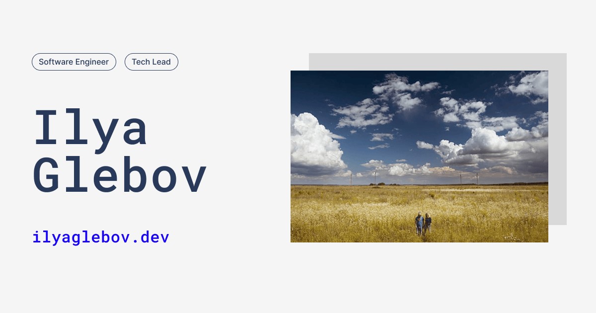 ilyaglebov.dev screenshot