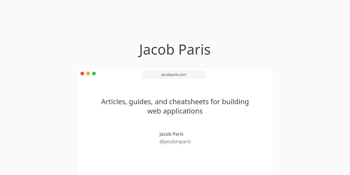 jacobparis.com screenshot