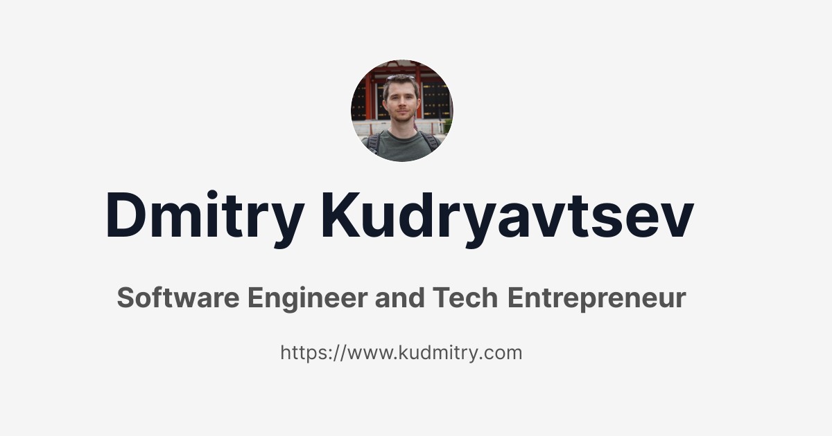 kudmitry.com screenshot