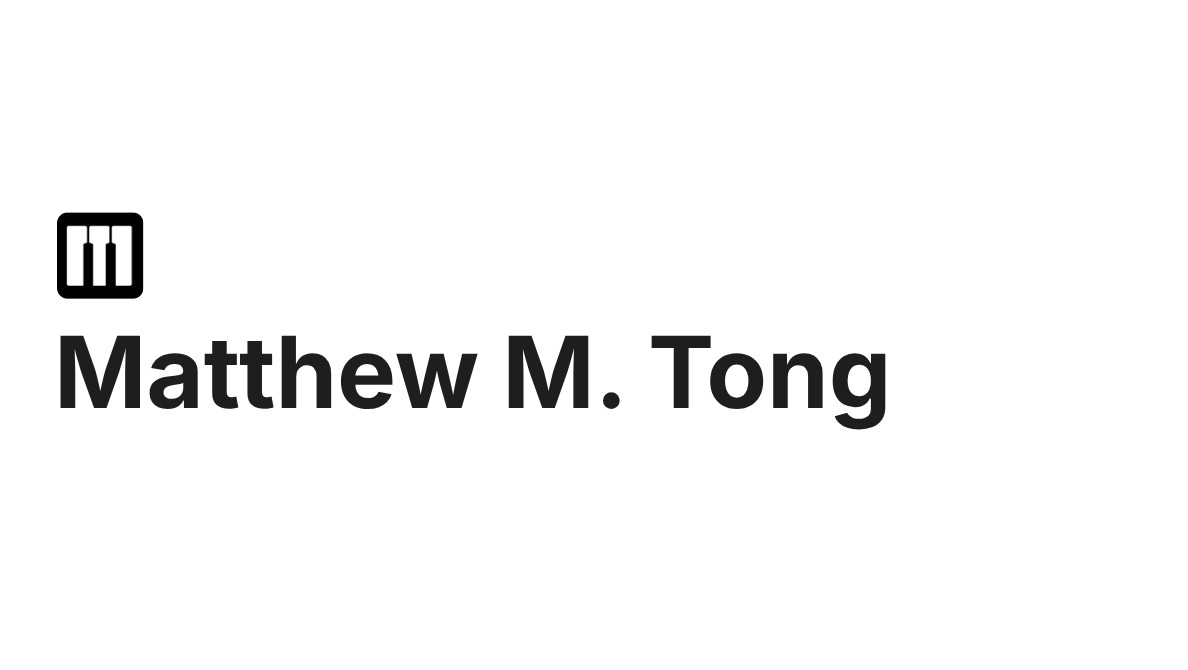 mattmtong.com screenshot