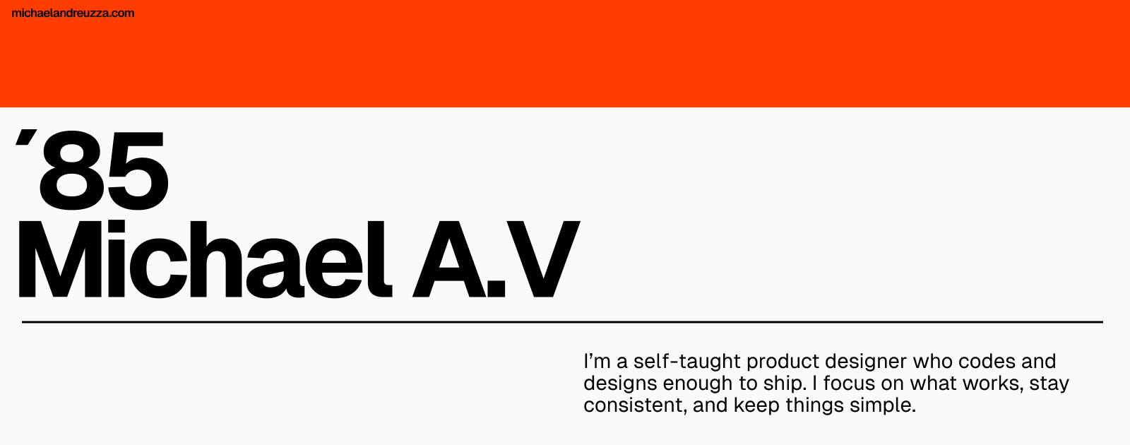 michaelandreuzza.com screenshot