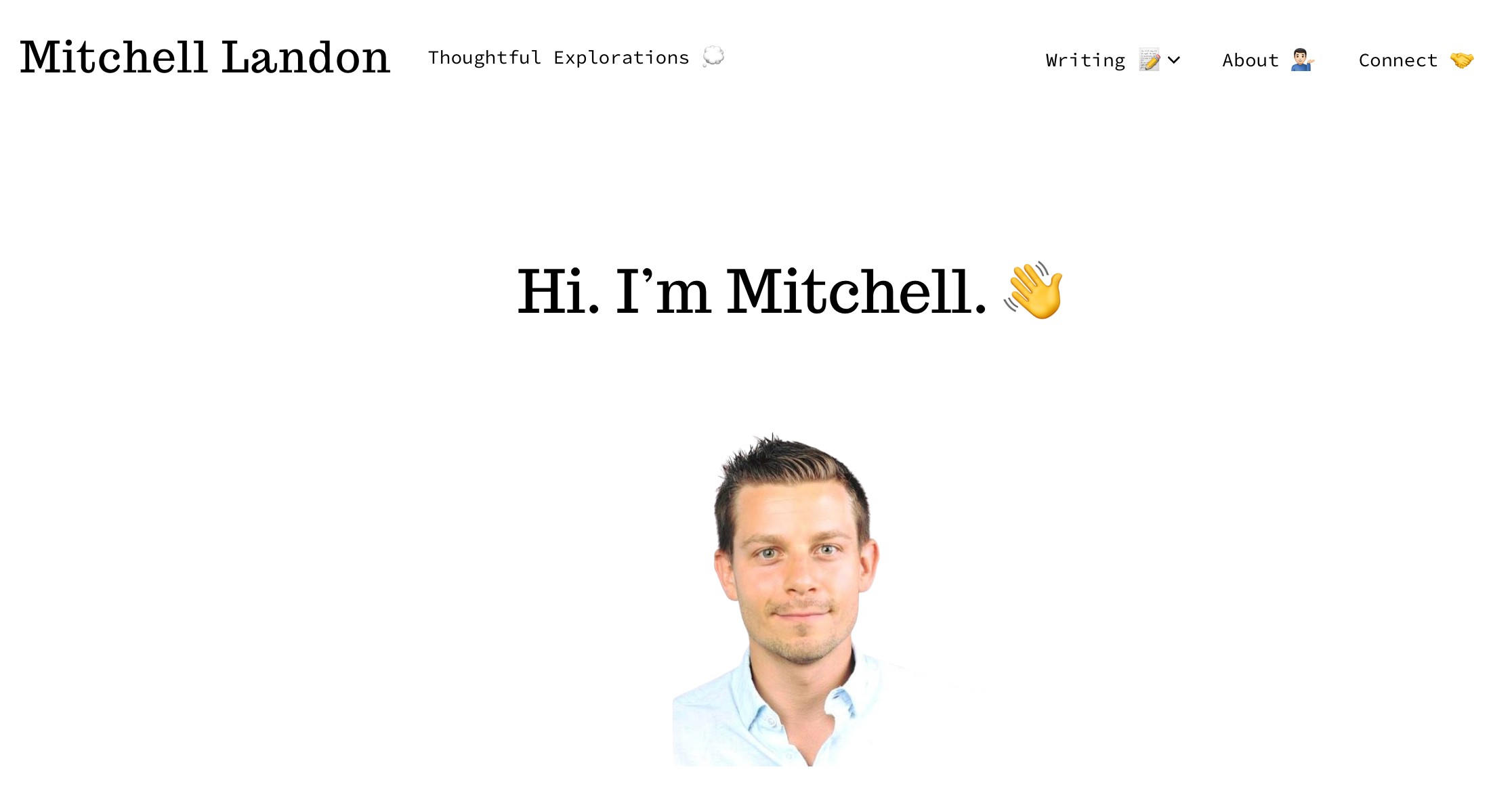 mitchelllandon.com screenshot