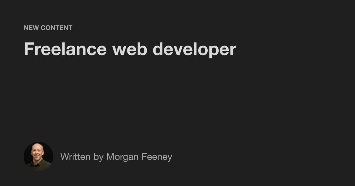 morganfeeney.com screenshot
