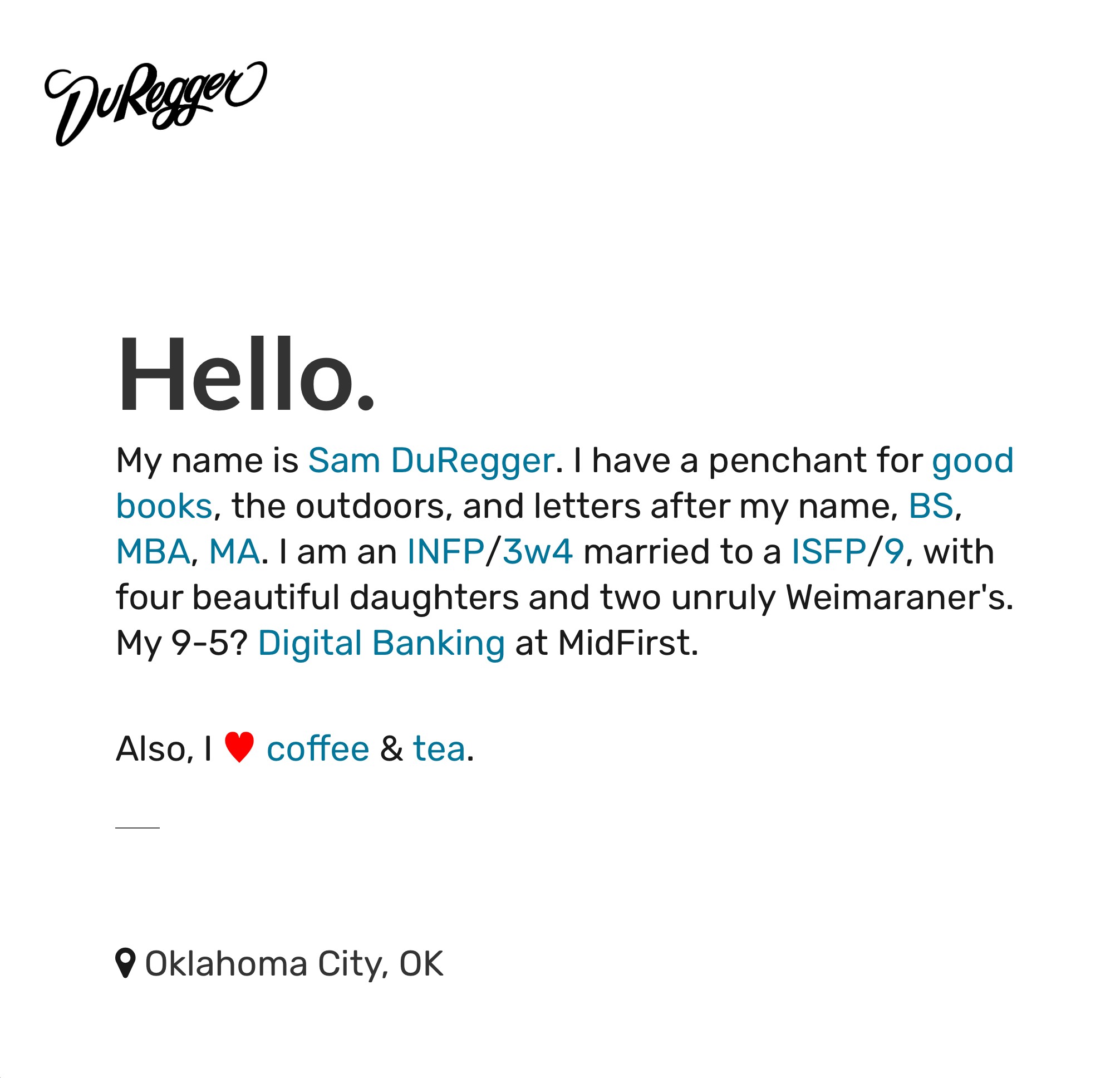 samduregger.com screenshot