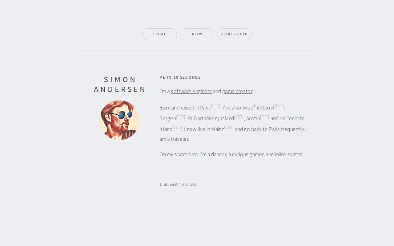 sandersen.dev screenshot
