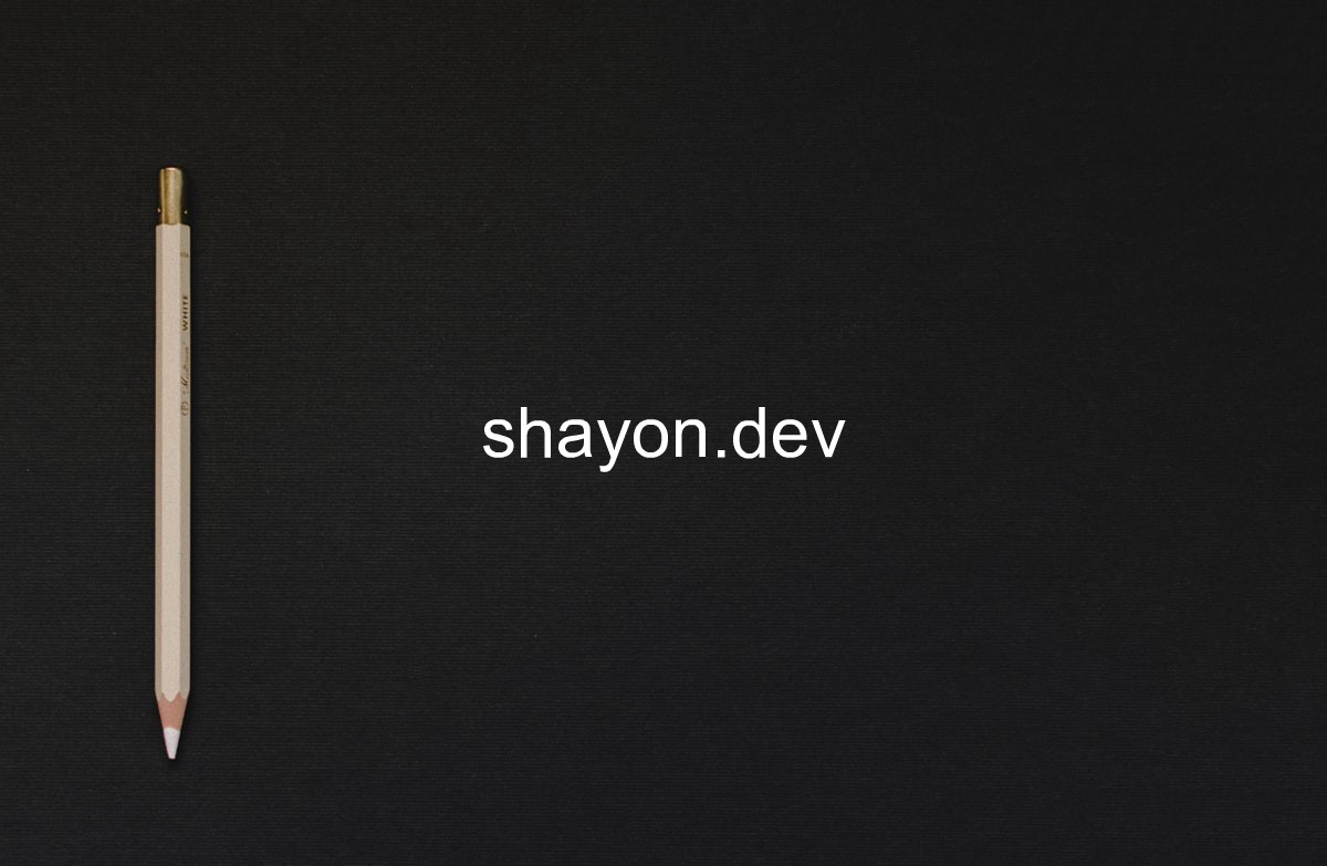 shayon.dev screenshot