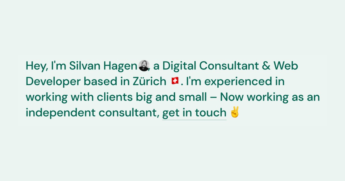 silvanhagen.com screenshot