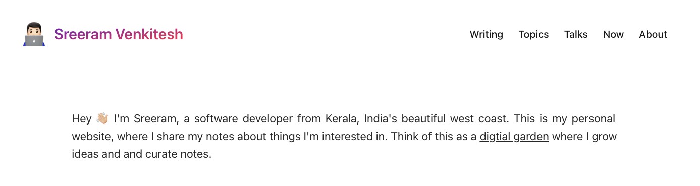 sreeram.xyz screenshot