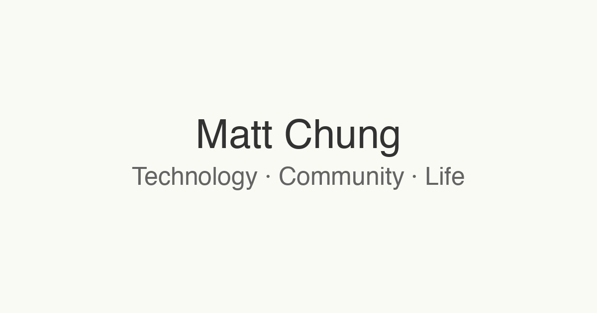 themattchung.com screenshot