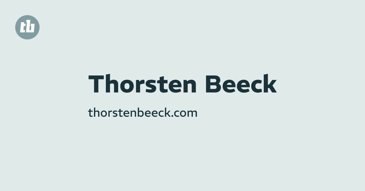 thorstenbeeck.com screenshot