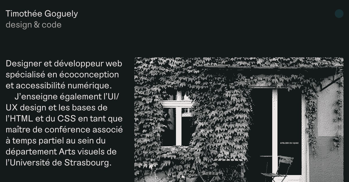 timothee.goguely.com screenshot