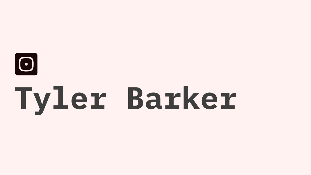 tylerbarker.com screenshot