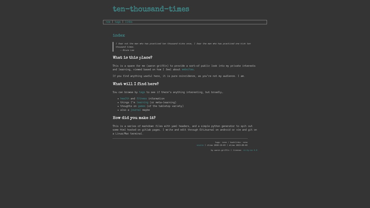 10ktimes.gitlab.io screenshot