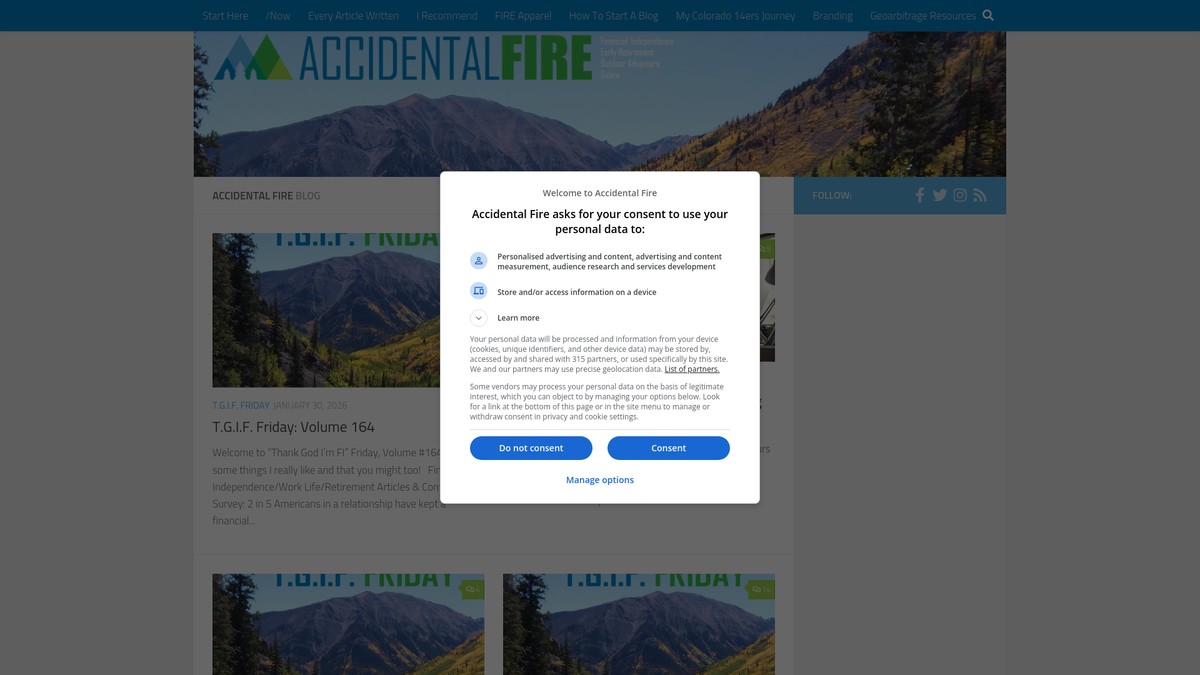 accidentalfire.com screenshot