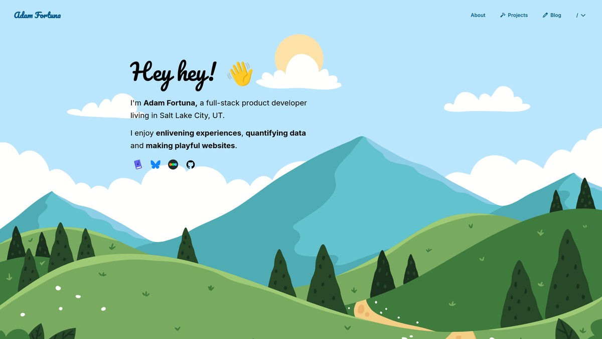 adamfortuna.com screenshot