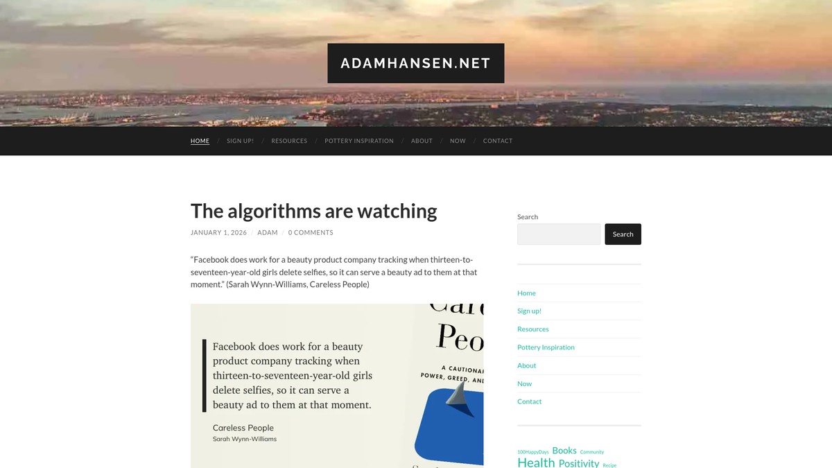adamhansen.net screenshot