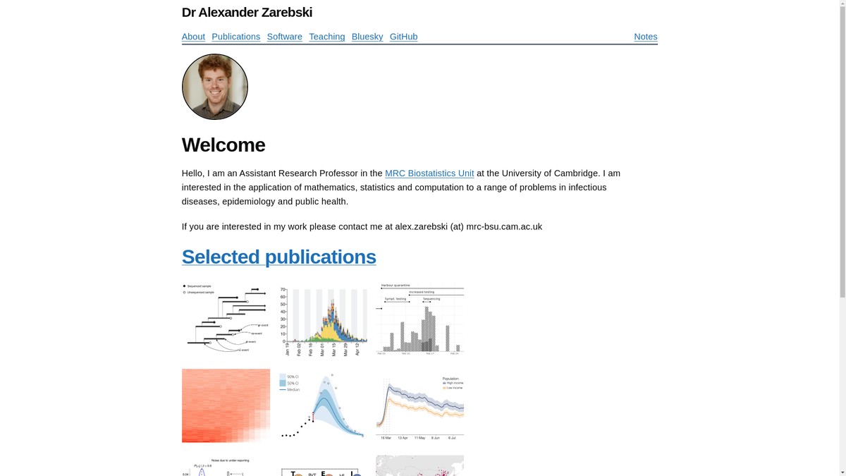 aezarebski.github.io screenshot