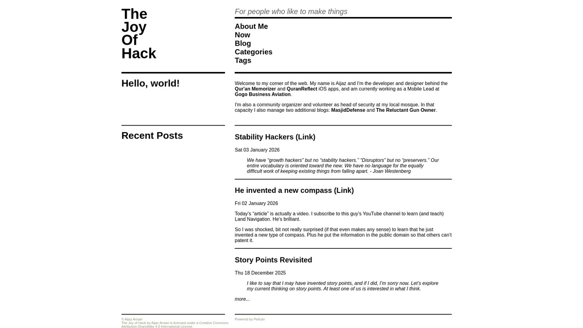 aijaz.net screenshot
