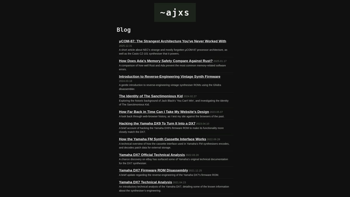 ajxs.me screenshot