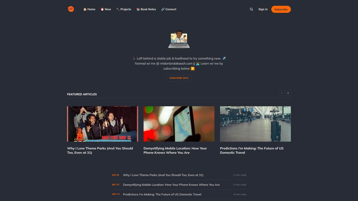 akaashnanda.com screenshot