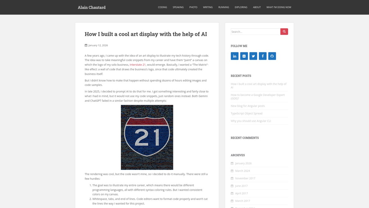 alainchautard.com screenshot