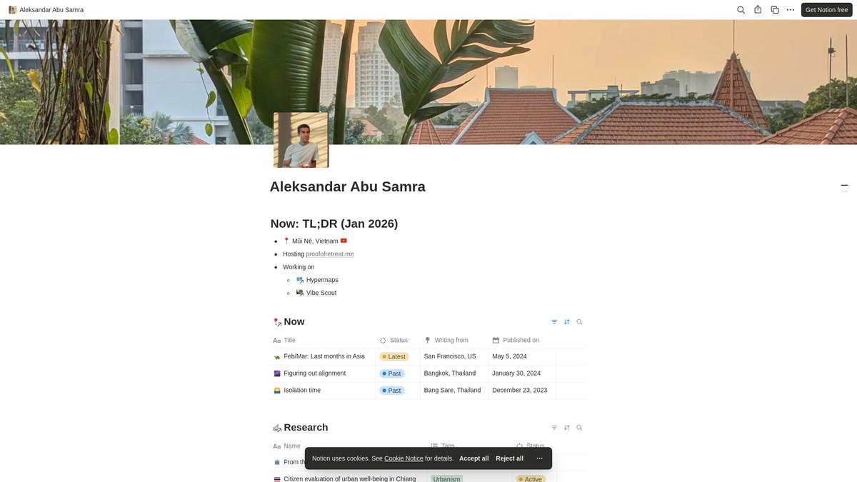 Screenshot of aleksandar.abu-samra.com