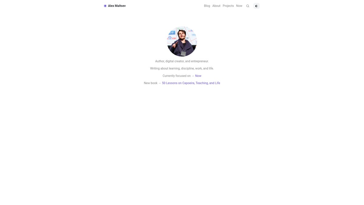 alexmaltsev.me screenshot