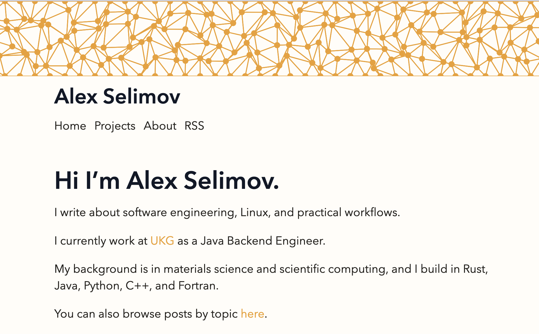 alexselimov.com screenshot
