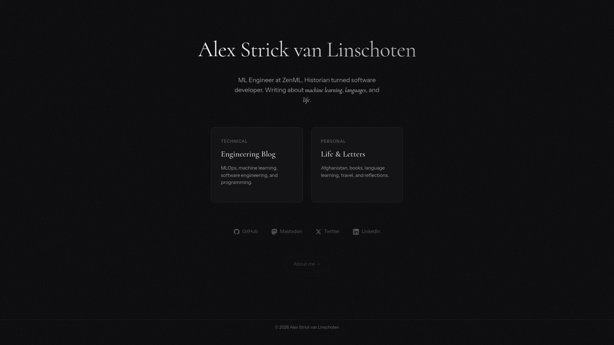 alexstrick.com screenshot