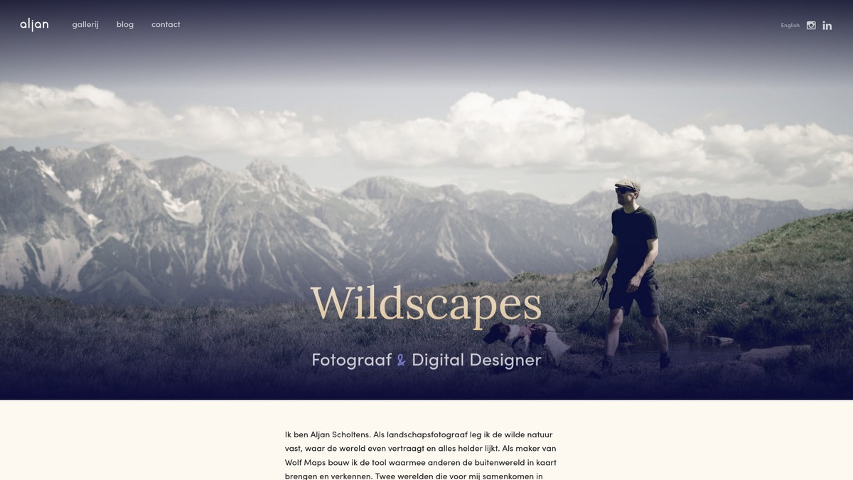 Screenshot of aljanscholtens.nl