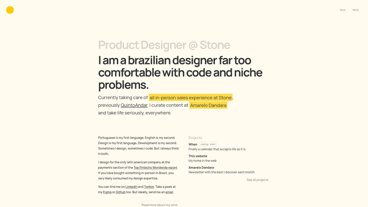 amarelodandara.vercel.app screenshot