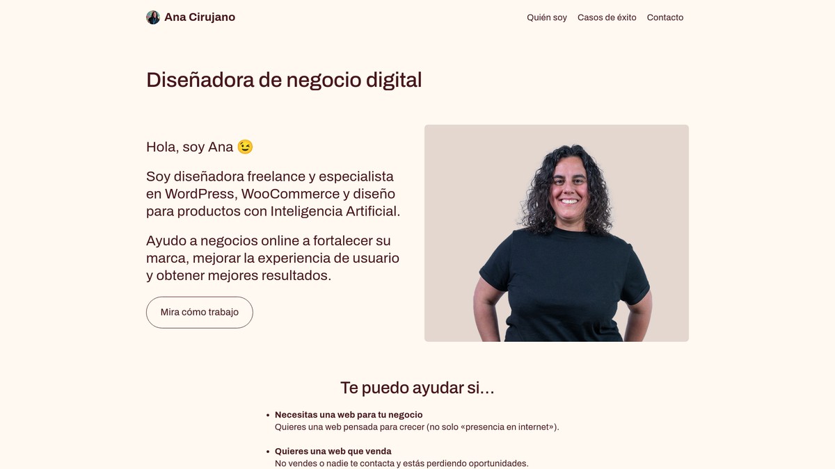 Screenshot of anacirujano.com