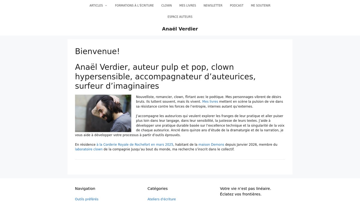 anaelverdier.com screenshot