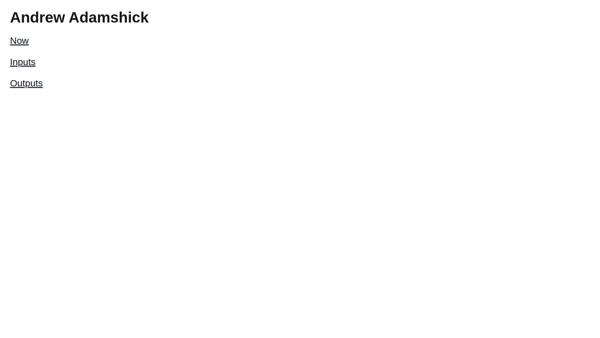 andrewadamshick.com screenshot