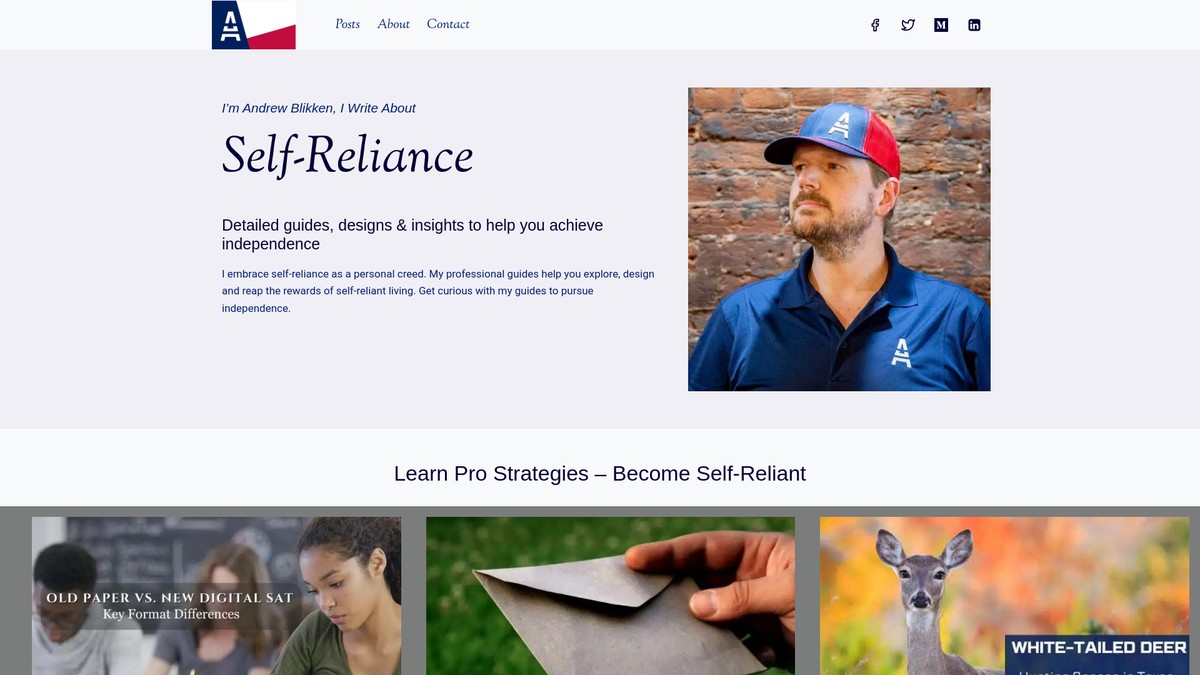 Screenshot of andrewblikken.com