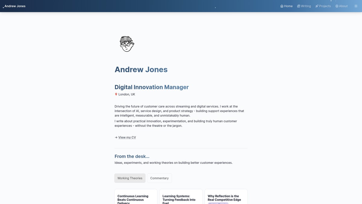 andrewjones.uk screenshot